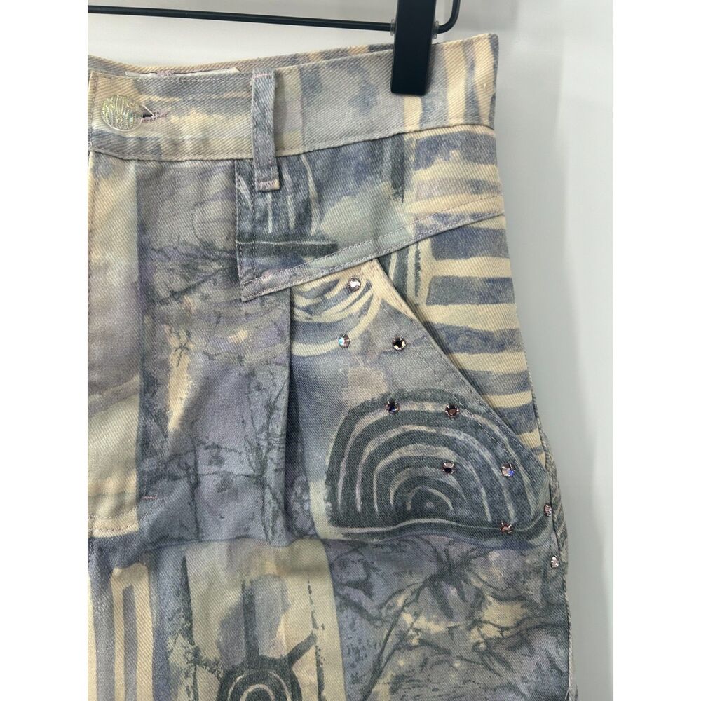 Lorraine Wardy Opal Floral Print High Waisted Shorts Women's Sz 10 Southwestern - Picture 6 of 6